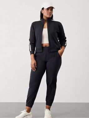 ATHLETA Textured Brooklyn Joggers Black Size 12
